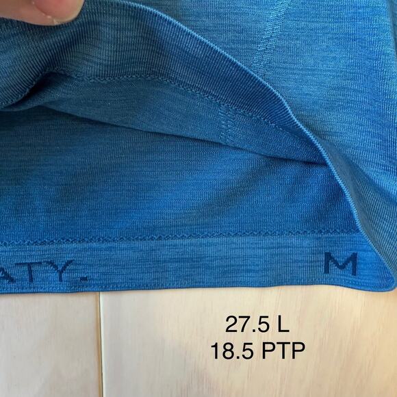 Lululemon Vent Shirt Medium Blue Yoga Running Workout Sportswear Athleisurea - Picture 5 of 8
